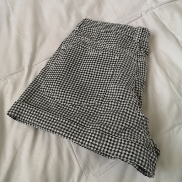 Zara high  waisted checkered shorts - Picture 5 of 7